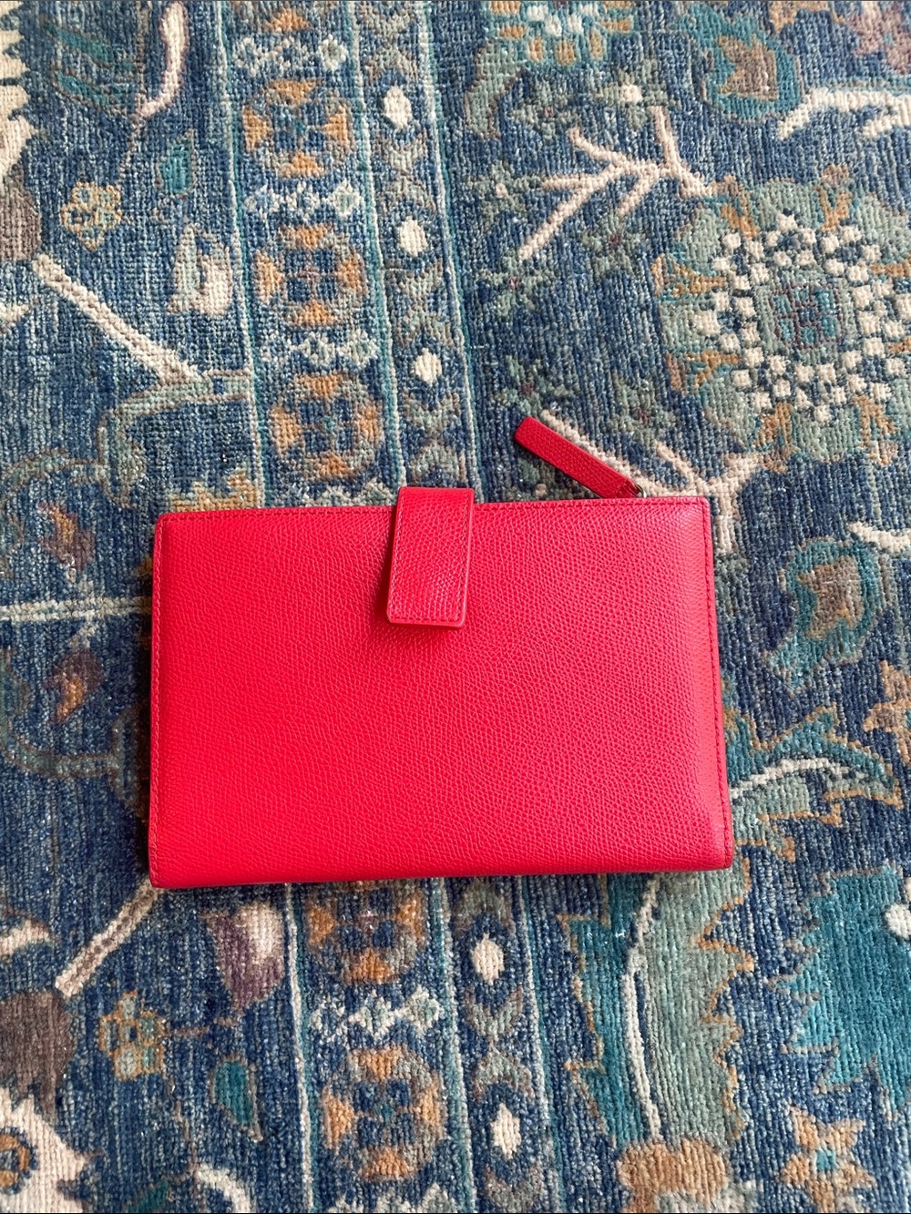 Red Everlane Traveler Wallet